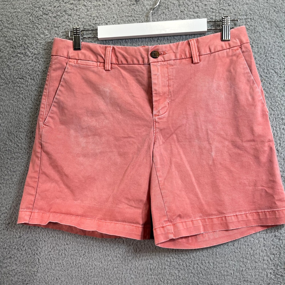 Banana Republic Shorts Women's 4 Coral/Pink Salmon Chino Shorts Ladies 4